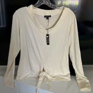 Joia Nyc Long Sleeve Shirt Size L cream color